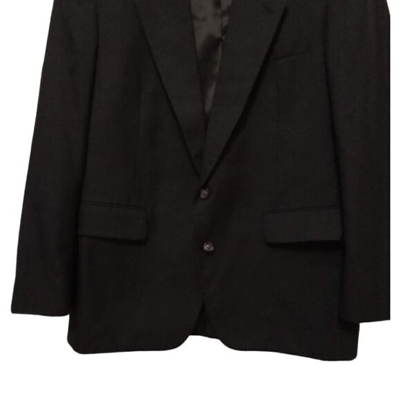 EASTWICK Vintage Charcoal Gray Single Breasted Wool Blend Blazer Sz 43S - Picture 3 of 10